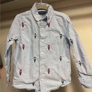Adorable Nutcracker Button-Up Shirt for Little Boys Size 4T - Janie and Jack